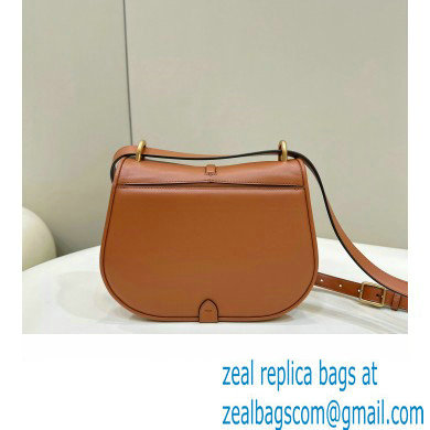 Fendi C Com Medium bag in smooth and full-grain leather Brown 2023